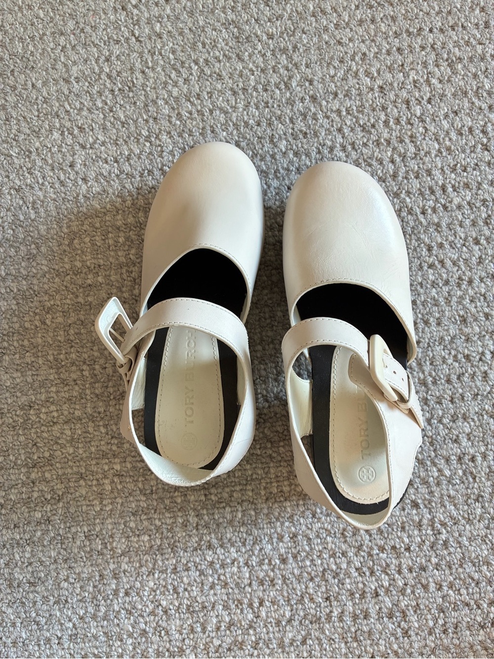 Tory Burch Kiera Lug Sole Mary Jane Clog Sandals